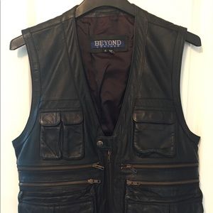 Mens Leather Vest